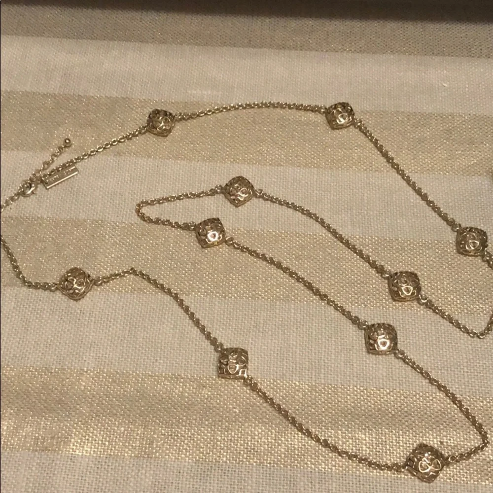 Kendra Scott Gold Station Long Necklace - Picture 5 of 5
